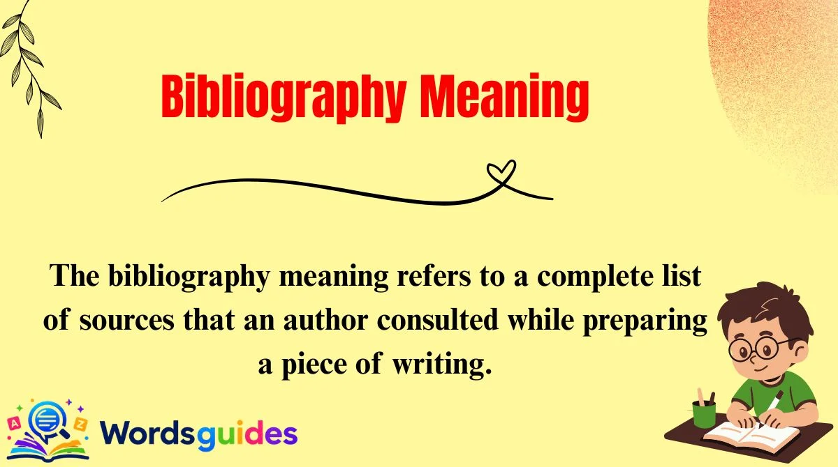 Bibliography Meaning