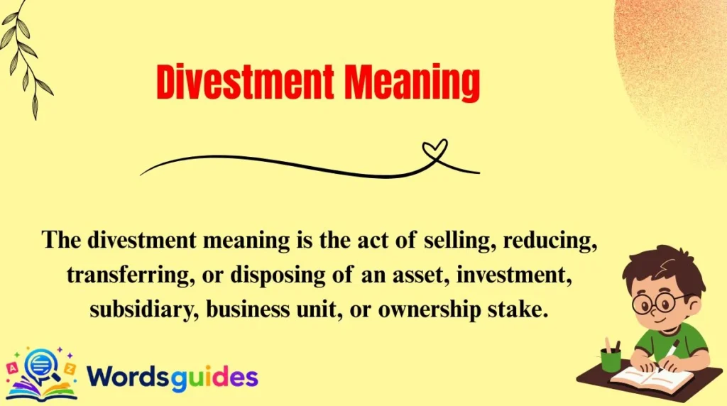 Divestment Meaning