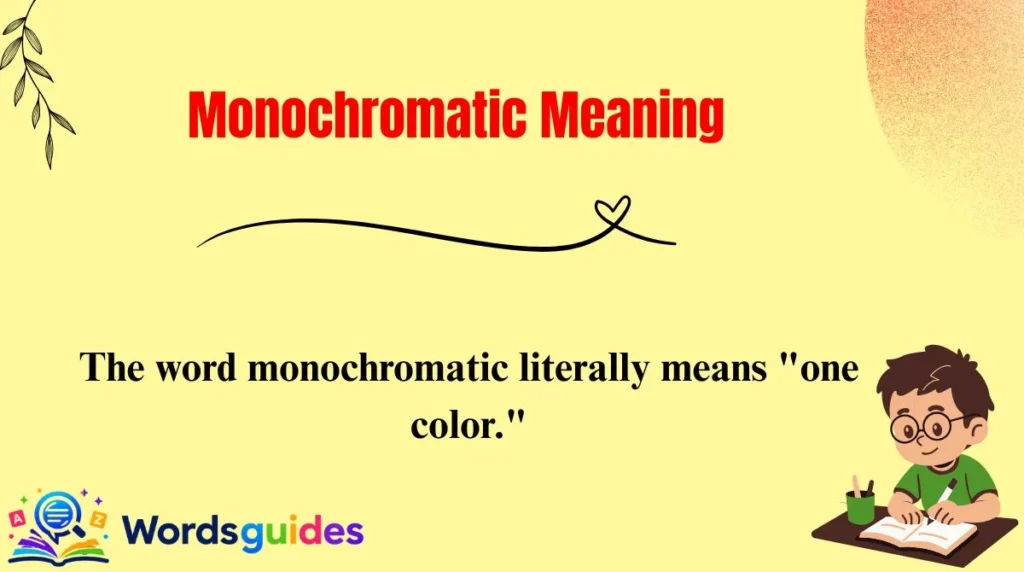 Monochromatic Meaning