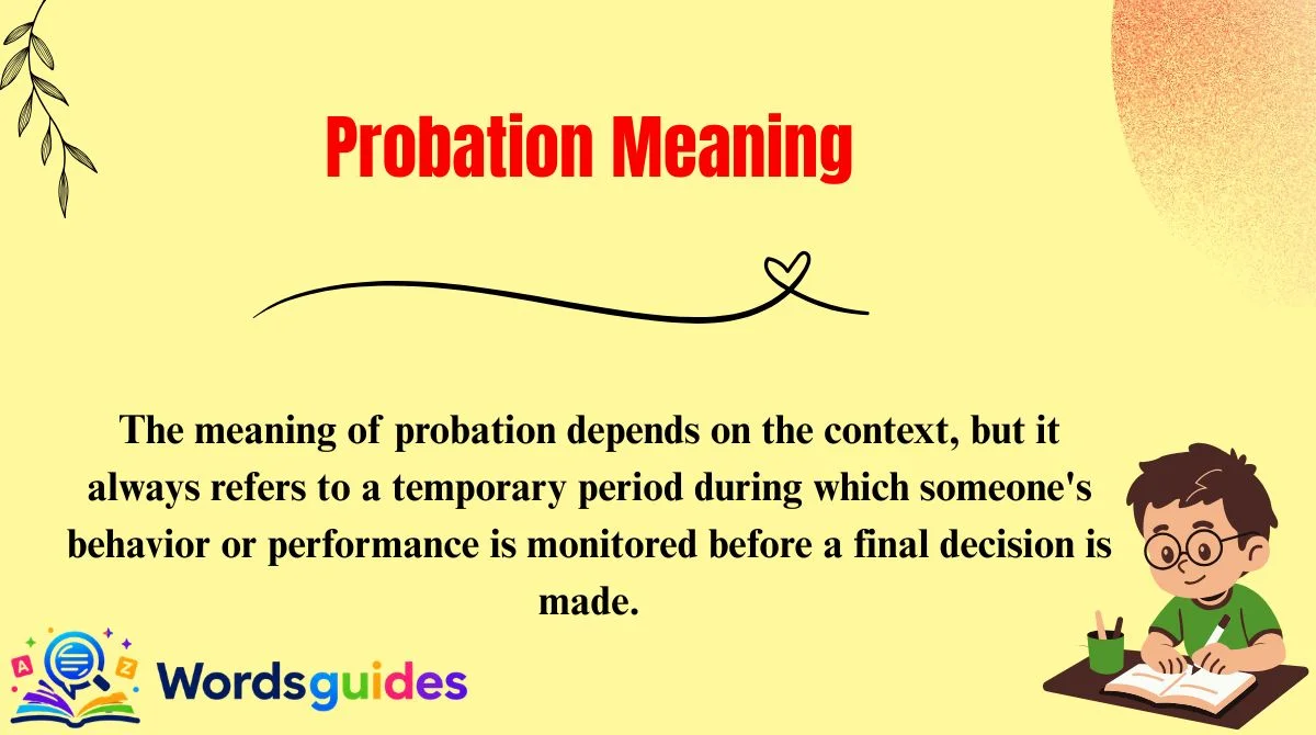 Probation Meaning