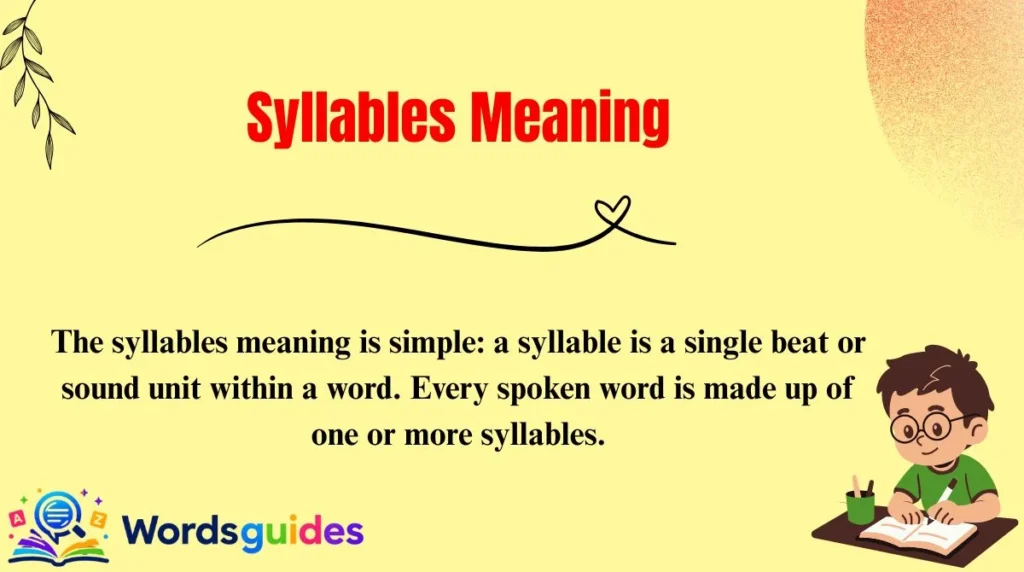 Syllables Meaning