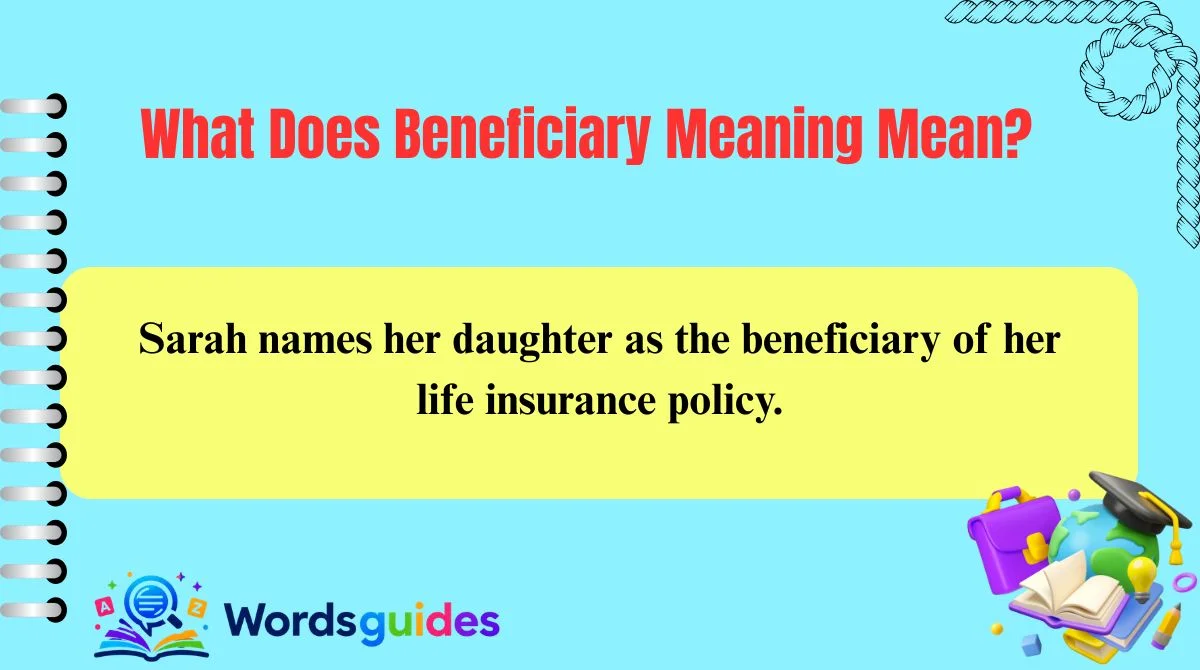 What Does Beneficiary Meaning Mean?