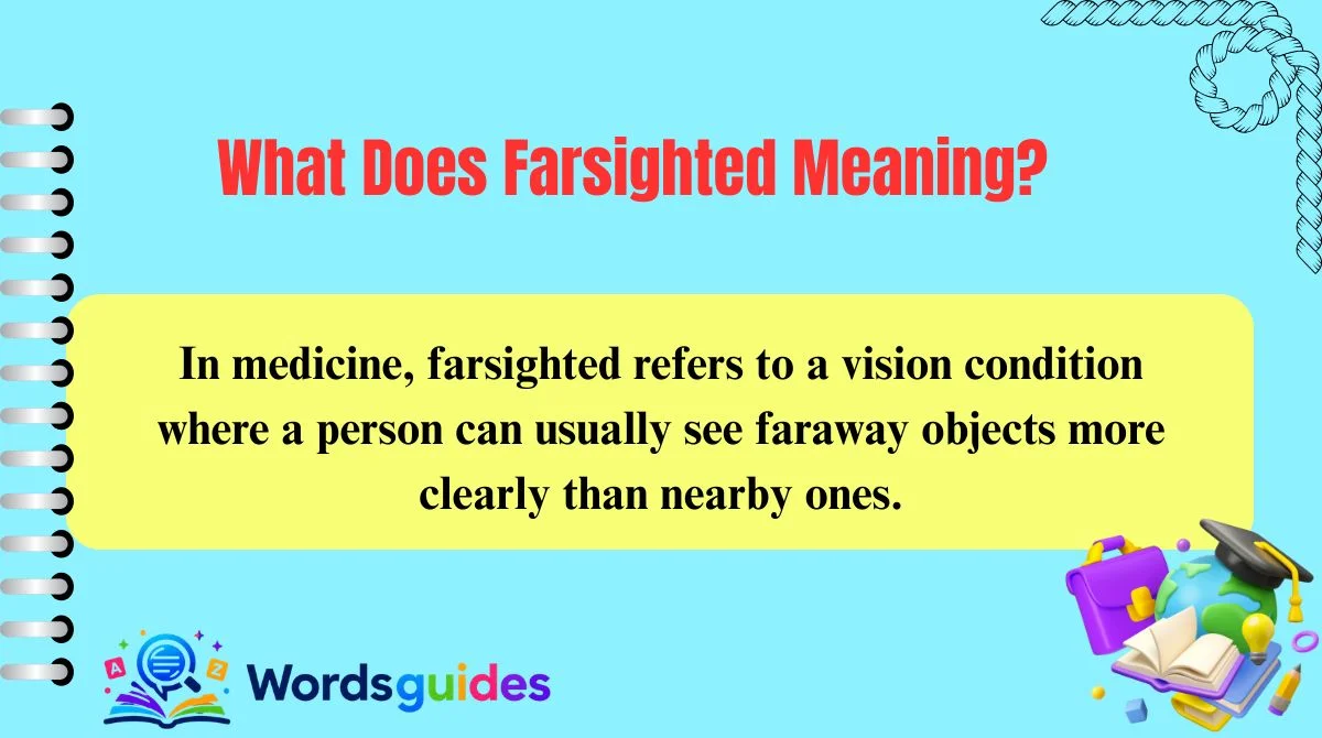 What Does Farsighted Meaning?