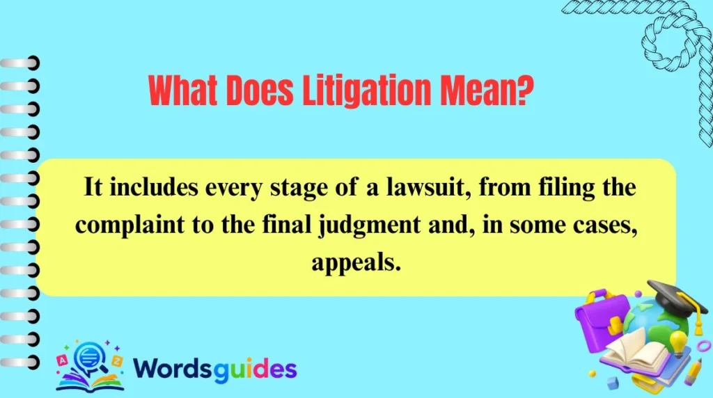 What Does Litigation Mean?
