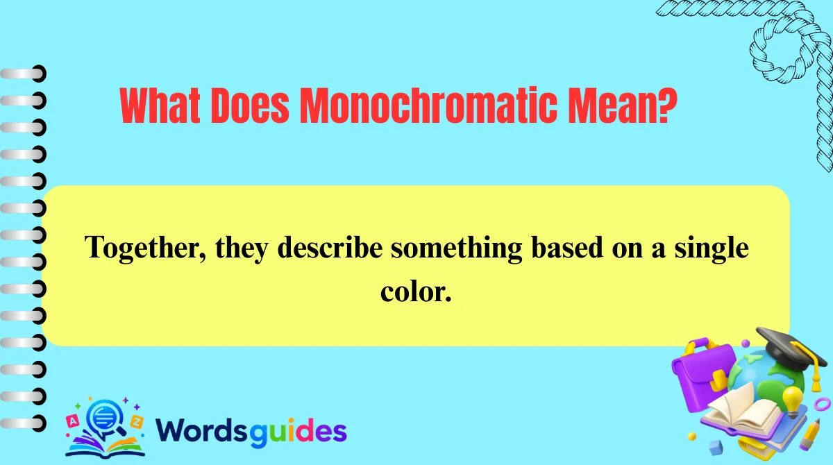 What Does Monochromatic Mean?