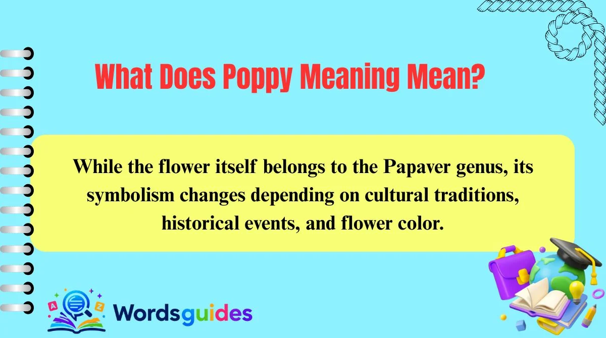 What Does Poppy Meaning Mean?