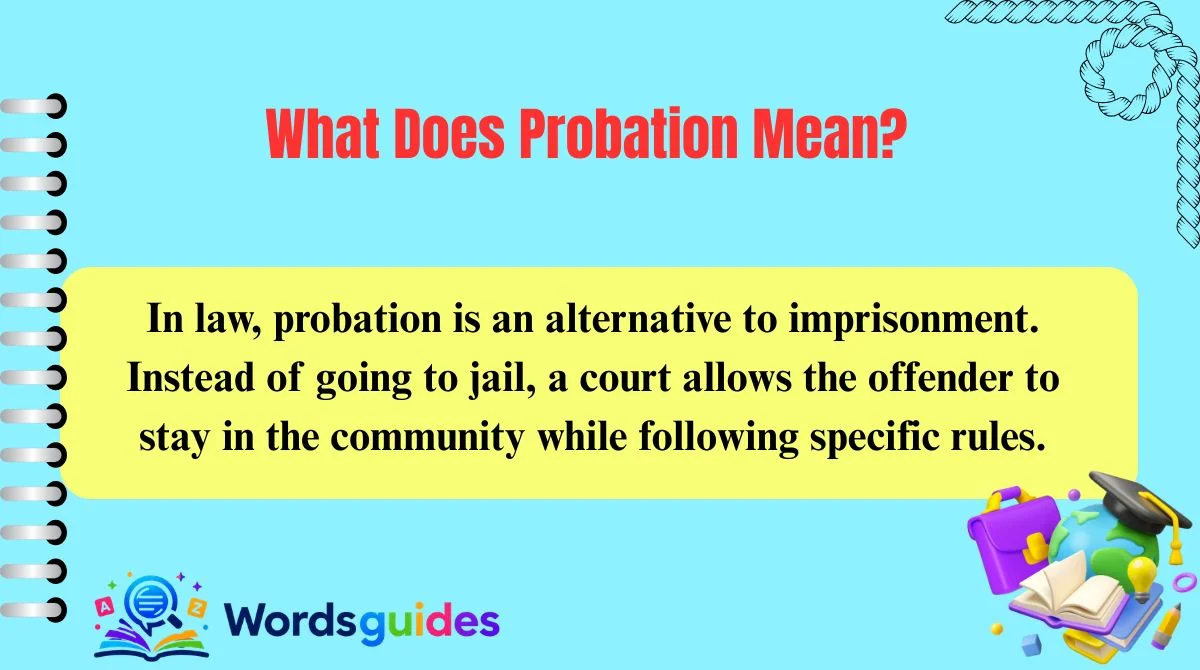 What Does Probation Mean?