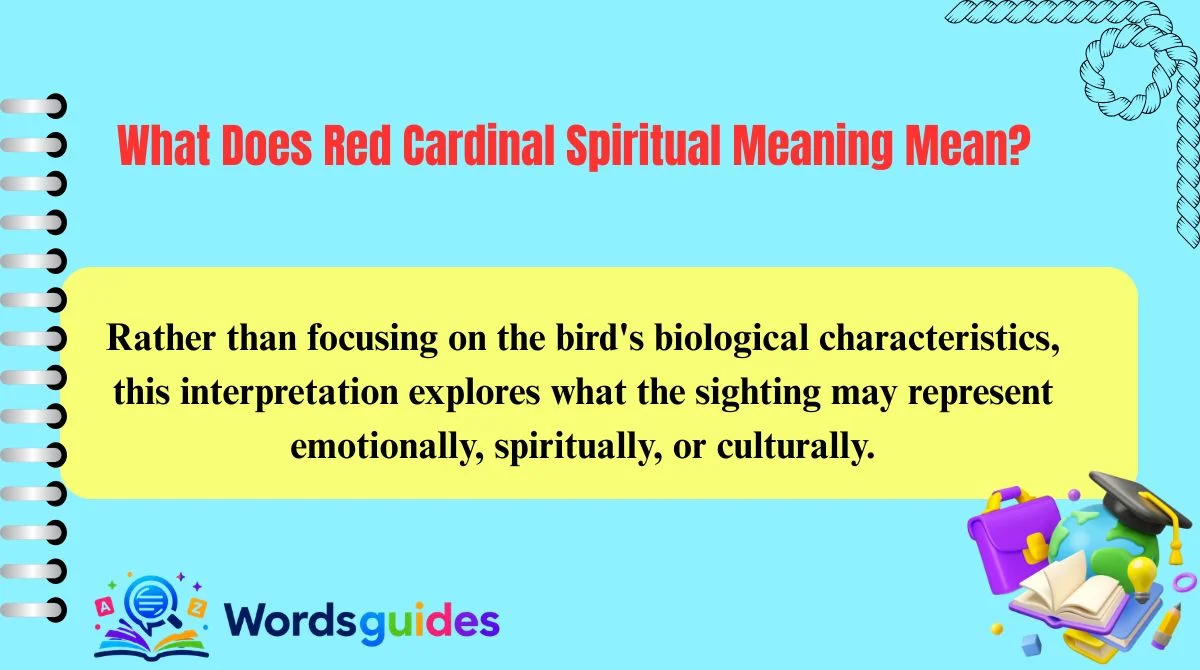 What Does Red Cardinal Spiritual Meaning Mean?