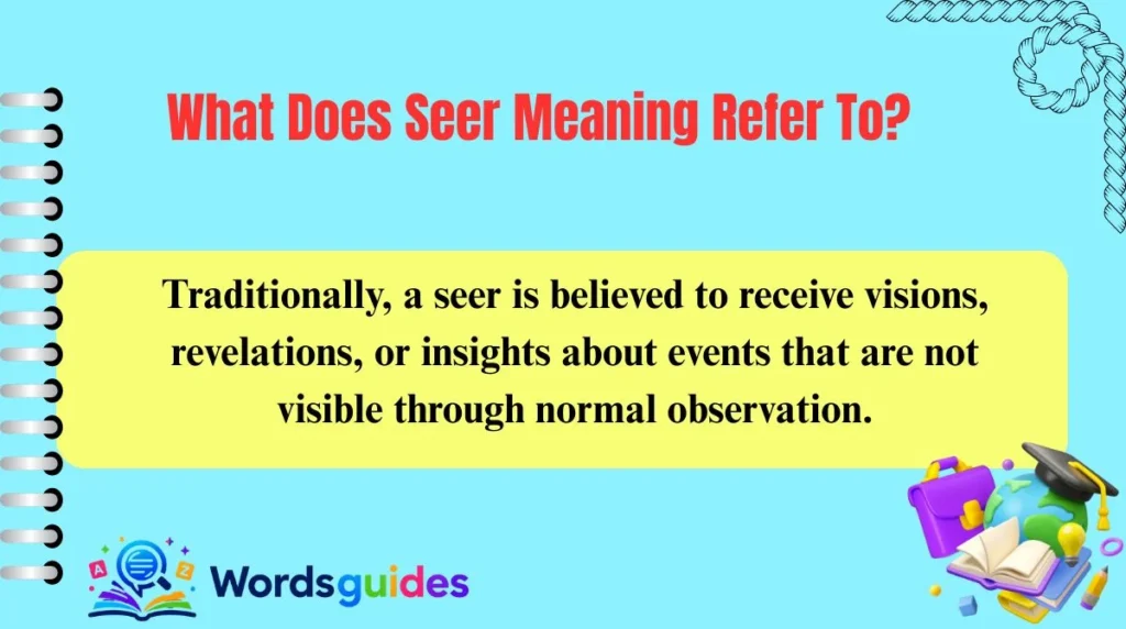 What Does Seer Meaning Refer To?