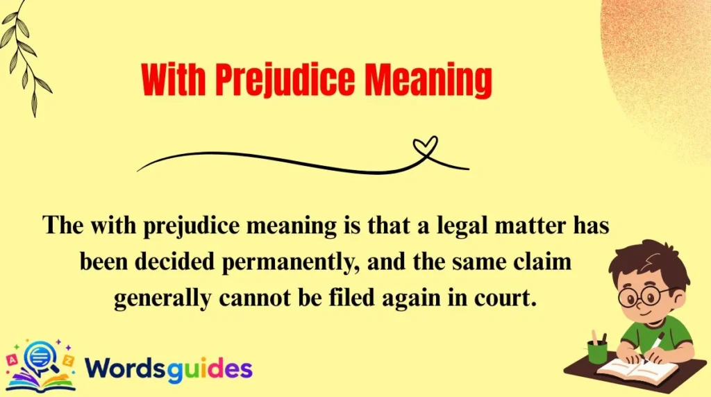 With Prejudice Meaning