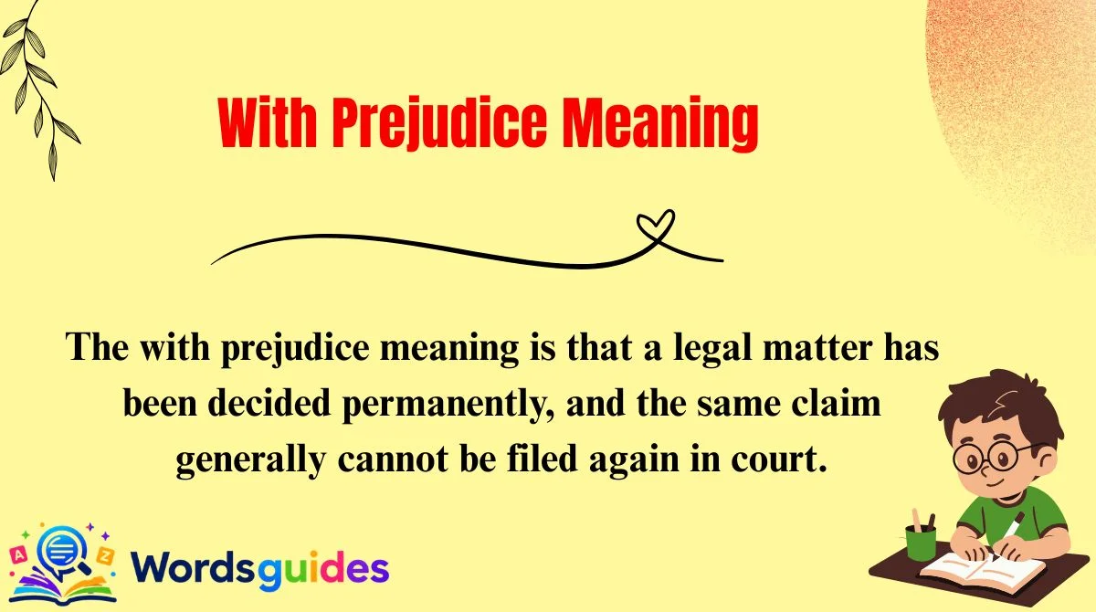 With Prejudice Meaning