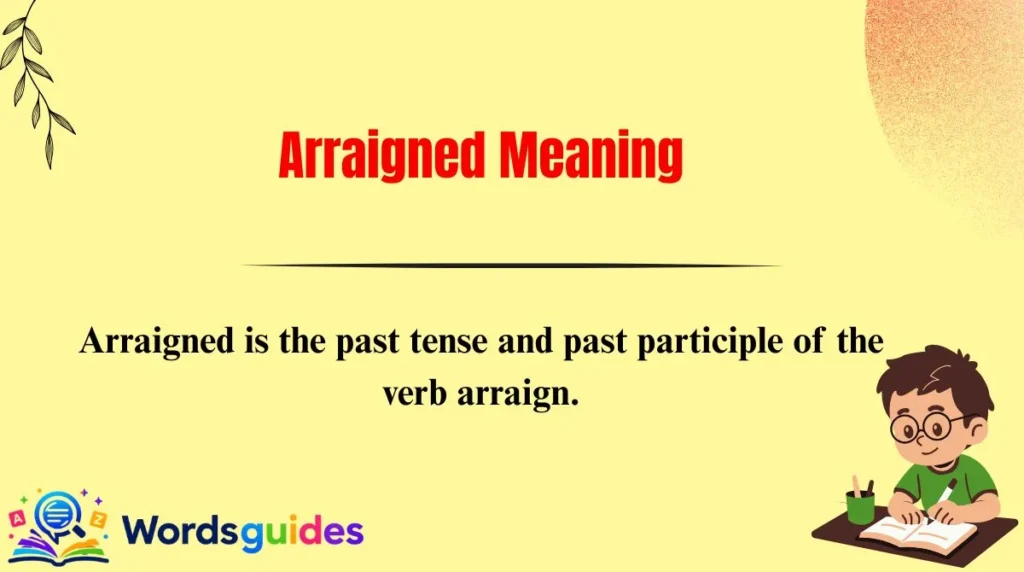 Arraigned Meaning