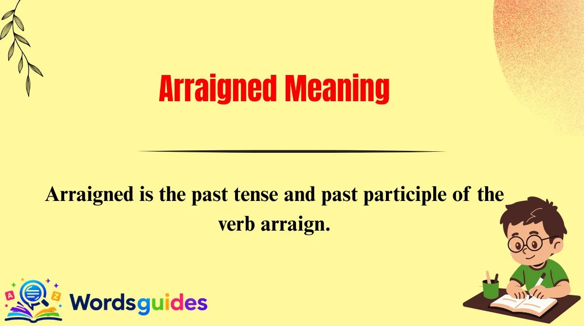 Arraigned Meaning