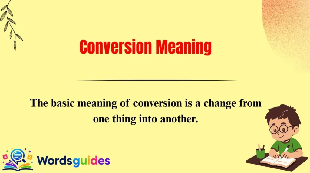 Conversion Meaning