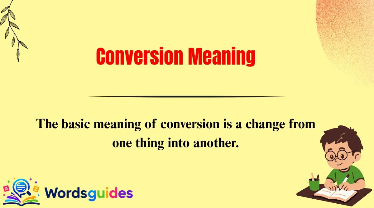 Conversion Meaning