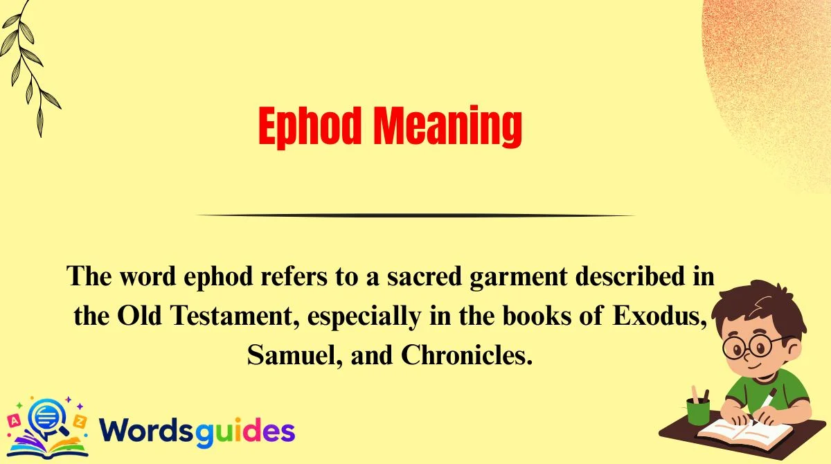 Ephod Meaning