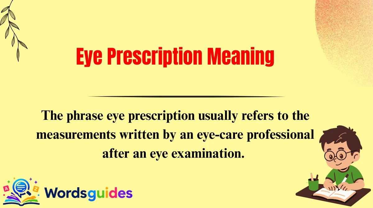Eye Prescription Meaning
