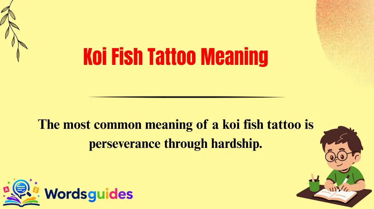 Koi Fish Tattoo Meaning