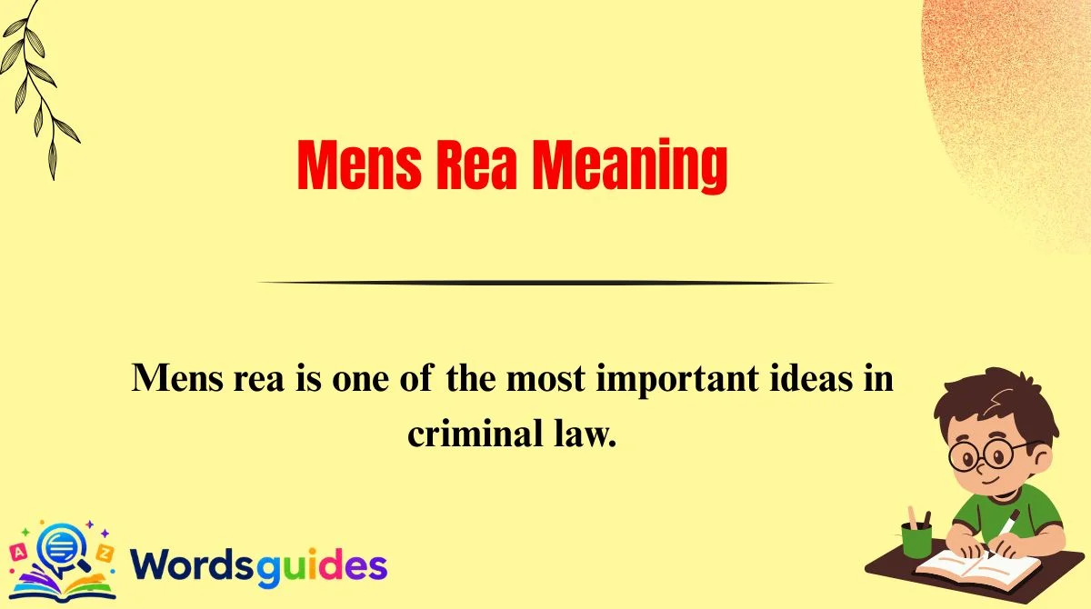 Mens Rea Meaning