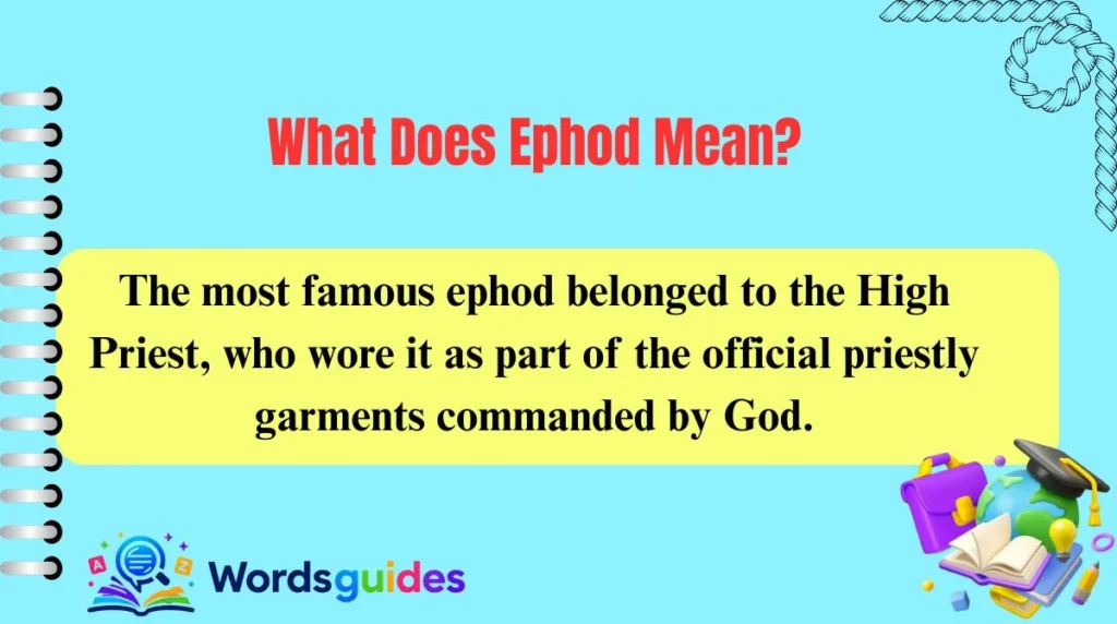 What Does Ephod Mean?