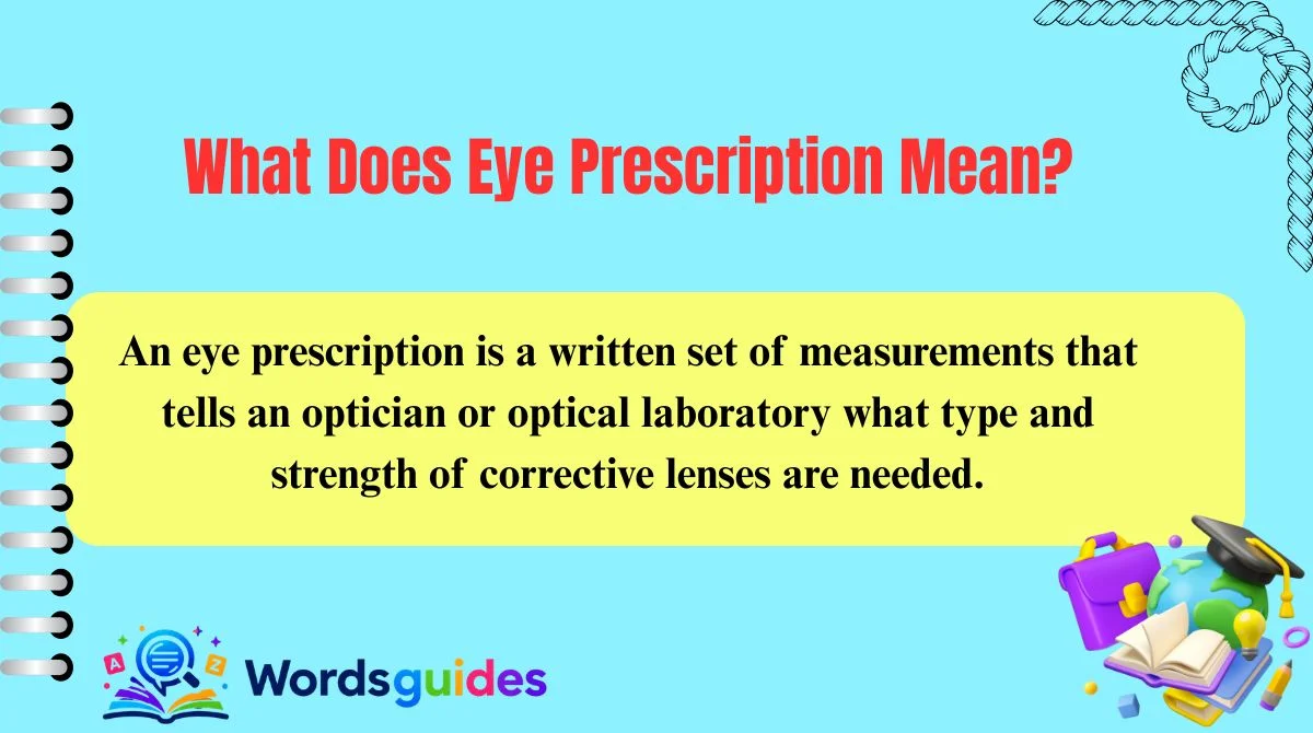 What Does Eye Prescription Mean?