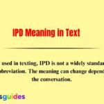 IPD Meaning in Text