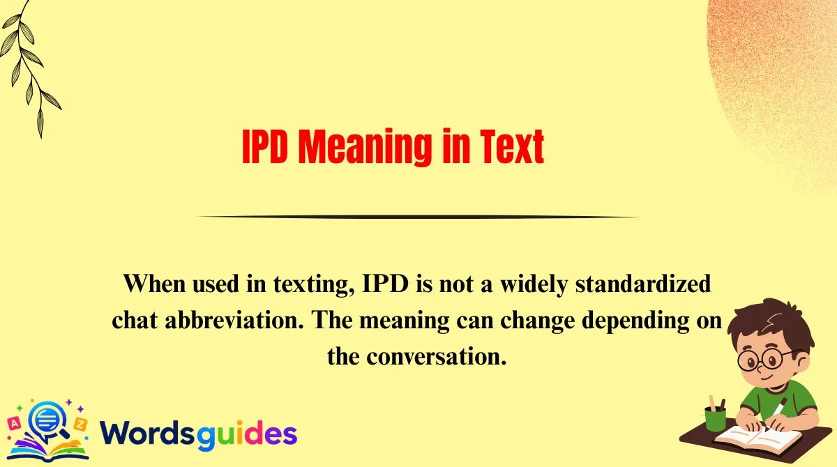 IPD Meaning in Text