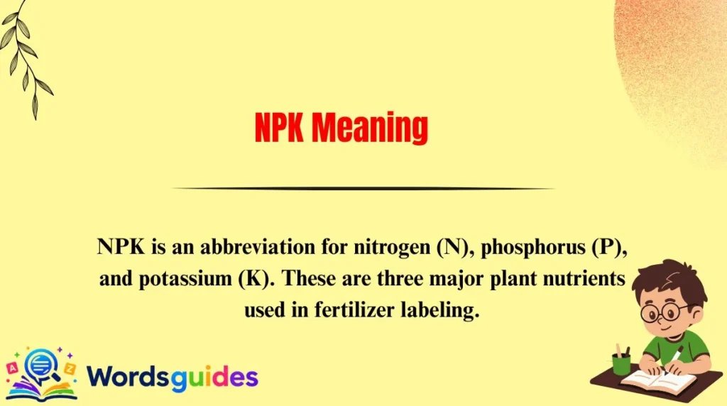 NPK Meaning