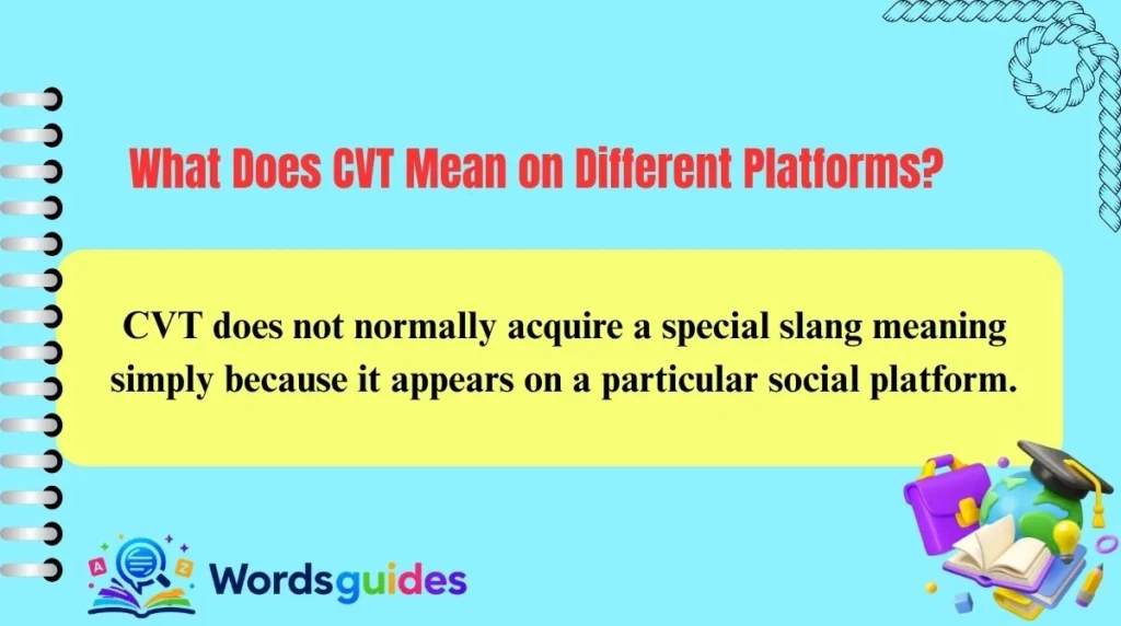 What Does CVT Mean on Different Platforms?